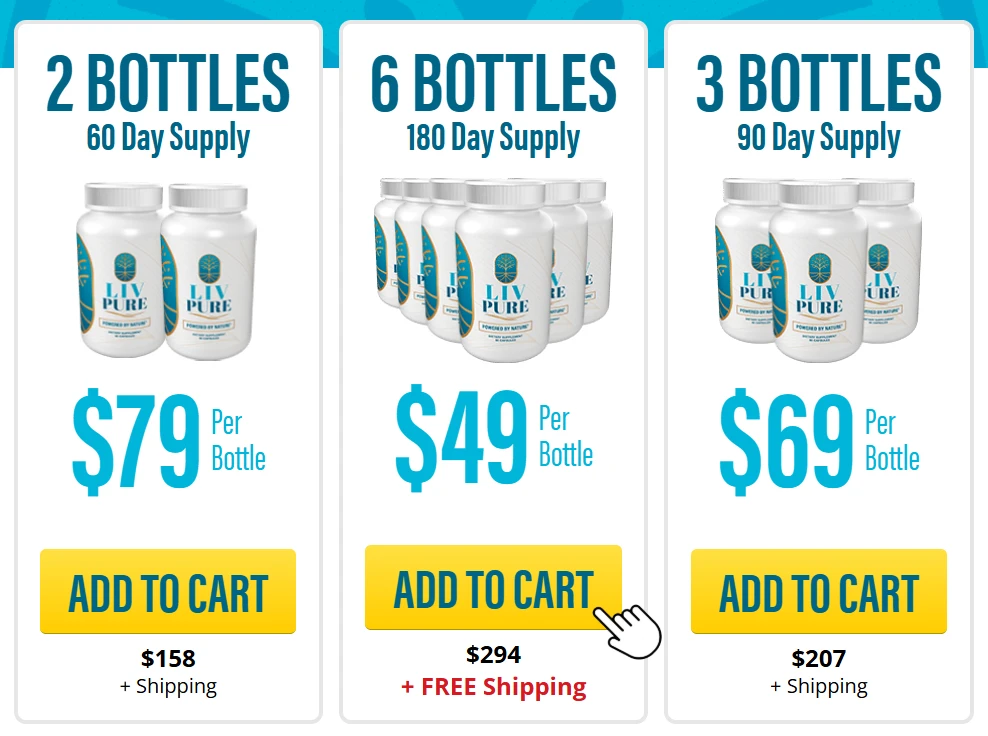 Liv Pure discount bundle pricing options for purchase