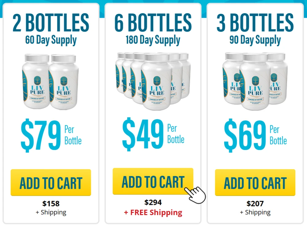 Liv Pure limited time pricing and savings offer